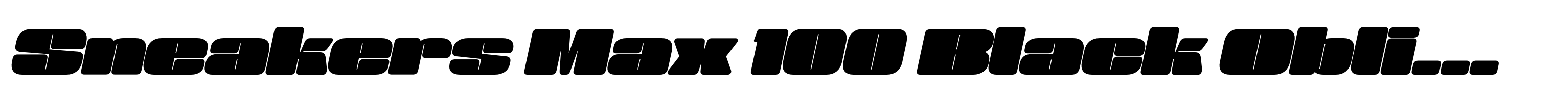 Sneakers Max 100 Black Oblique